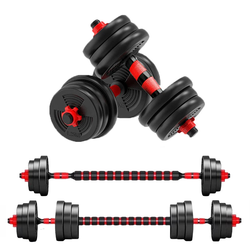 5-44lbs Adjustable Dumbbell To Barbell Set