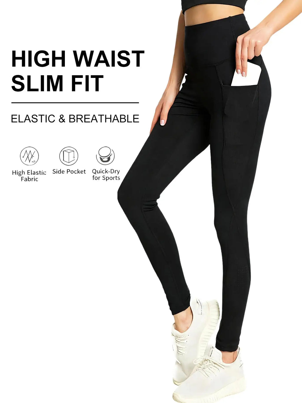 Women's Black Plus Size Leggings