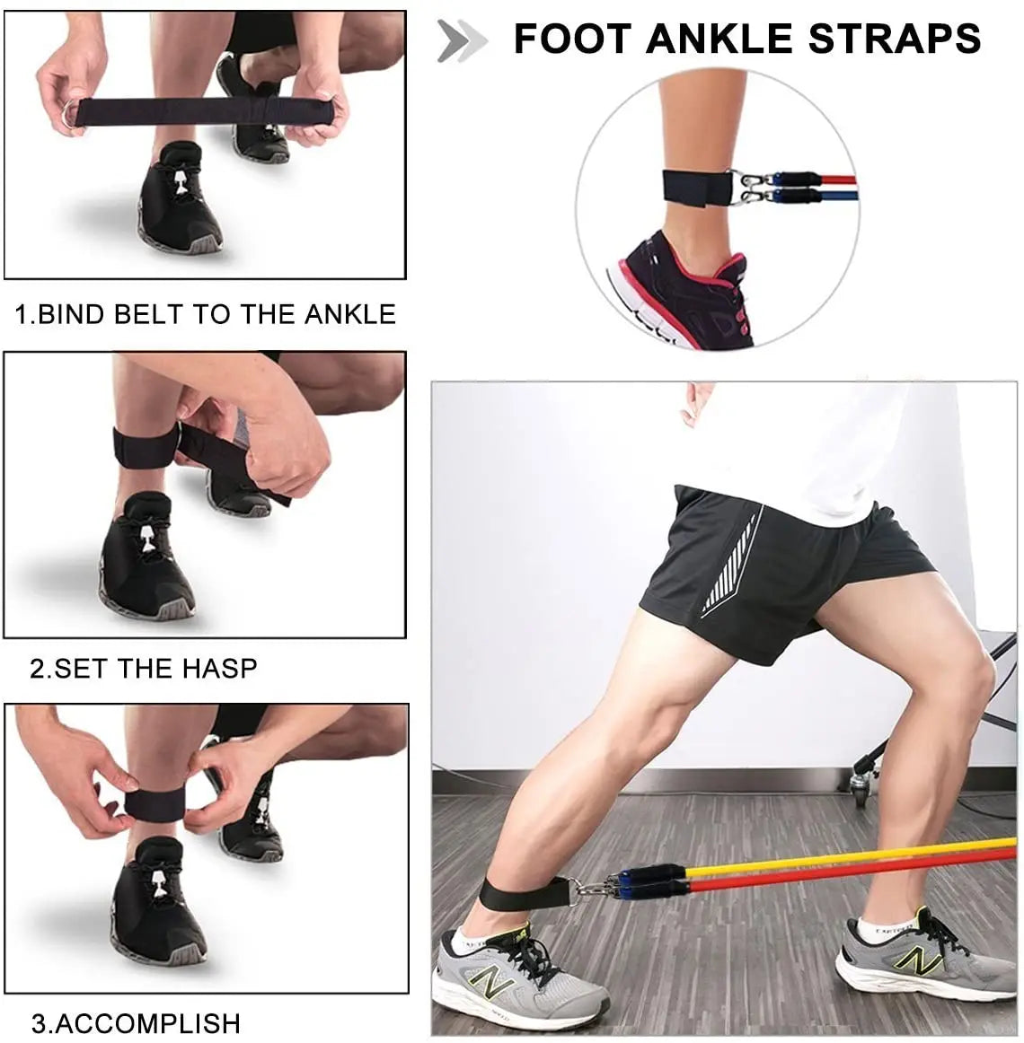 300LBS Fitness Resistance Bands