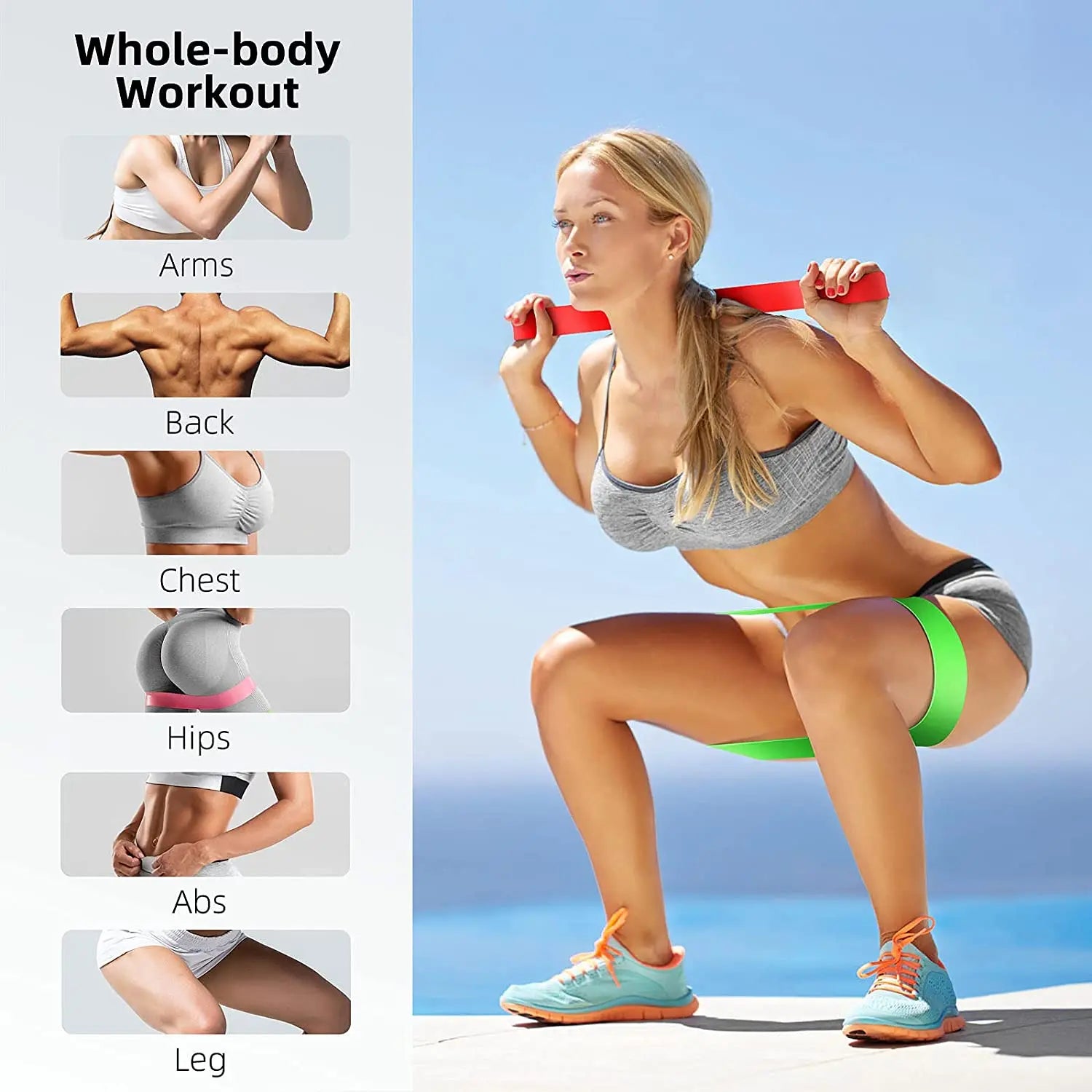 300LBS Fitness Resistance Bands