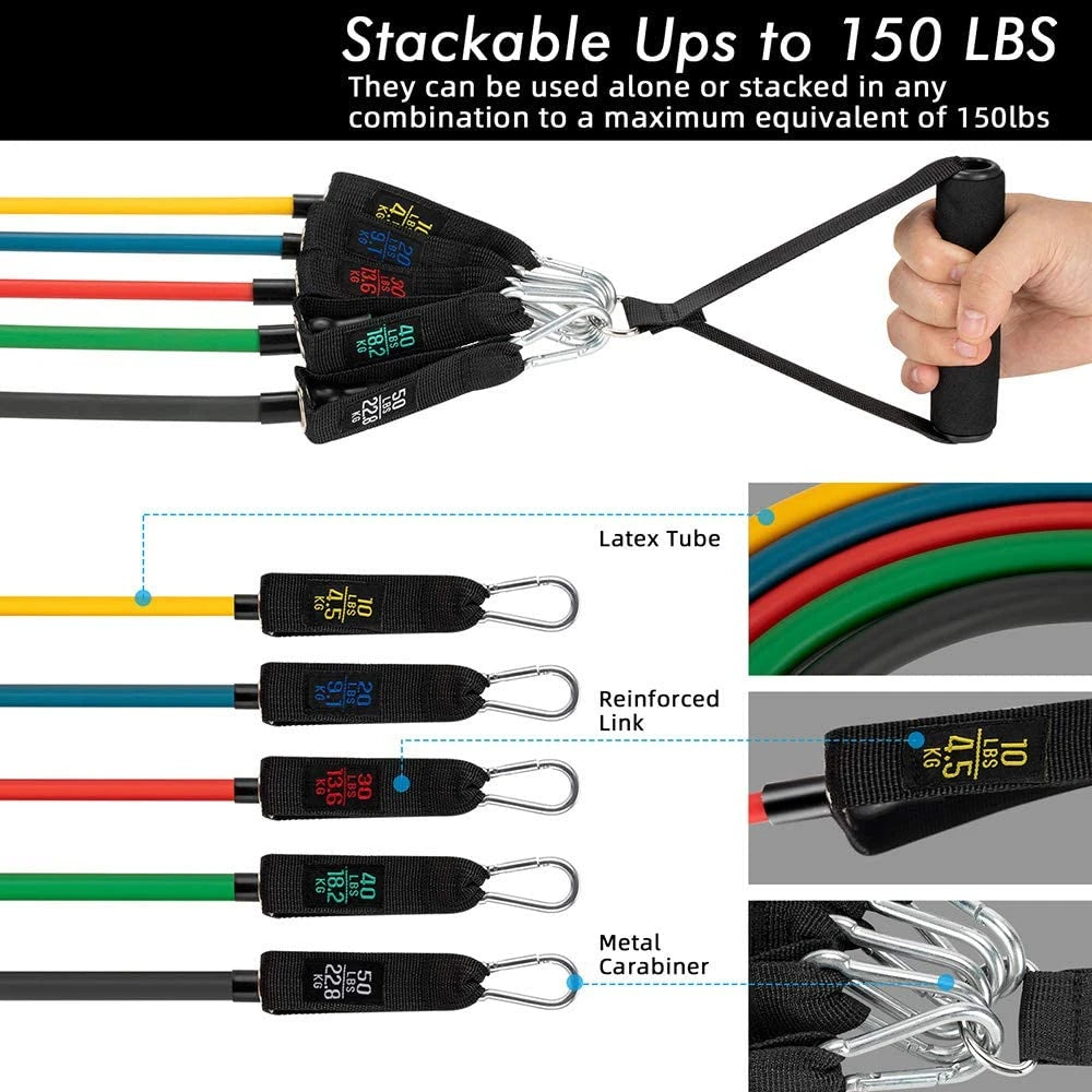 300LBS Fitness Resistance Bands