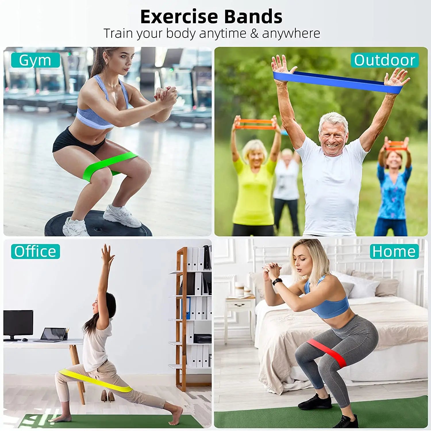 300LBS Fitness Resistance Bands
