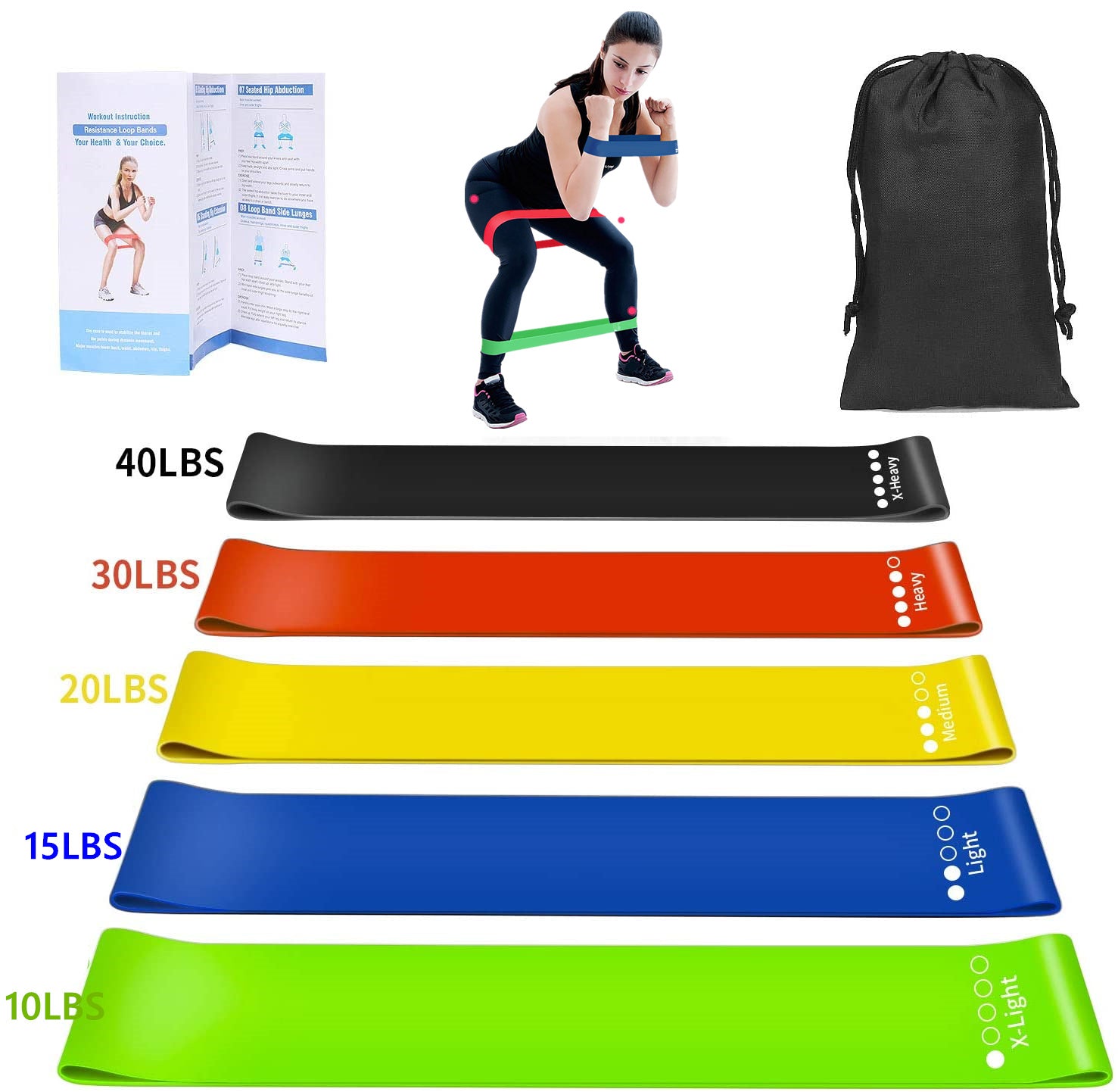 300LBS Fitness Resistance Bands