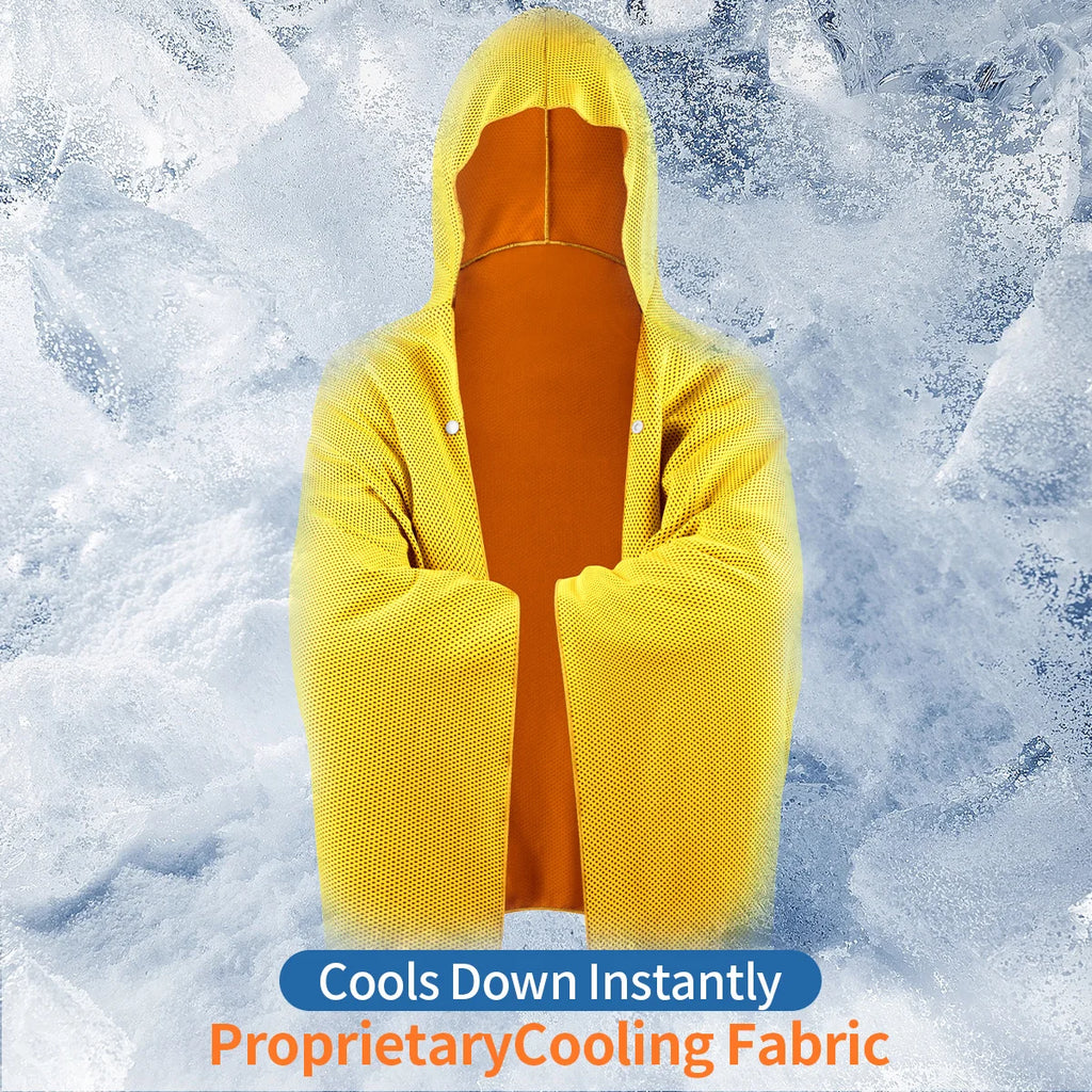 Cooling Hooded Poncho Super Absorbent