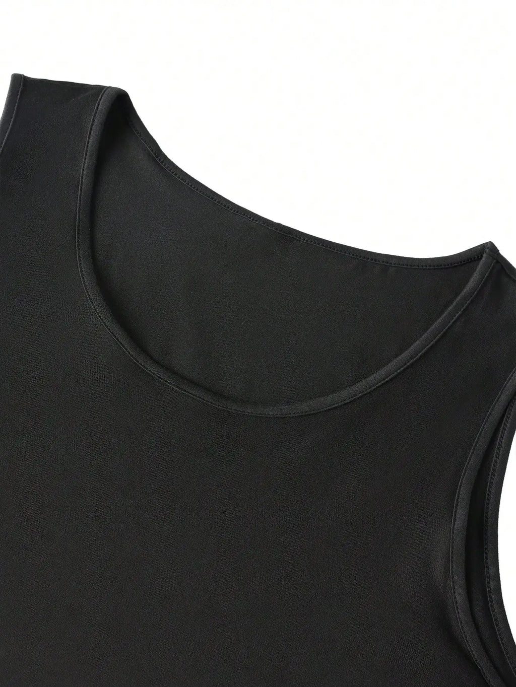 Men's Black Sleeveless Tank Graphic Horn Design