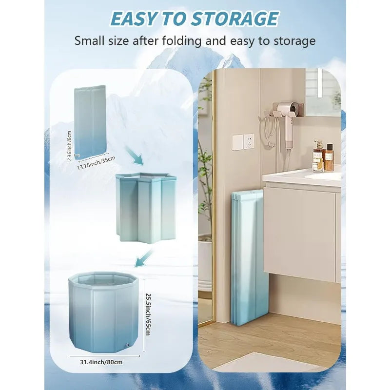 Collapsible Soaking Tub Ice Bath Plunge