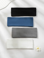 4PC Women Solid Color Elastic Headbands