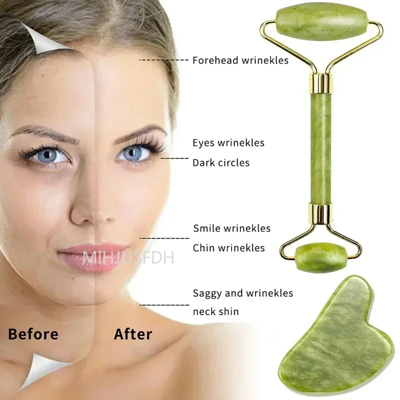 Natural Jade Roller Facial Liftting Anti-Wrinkle