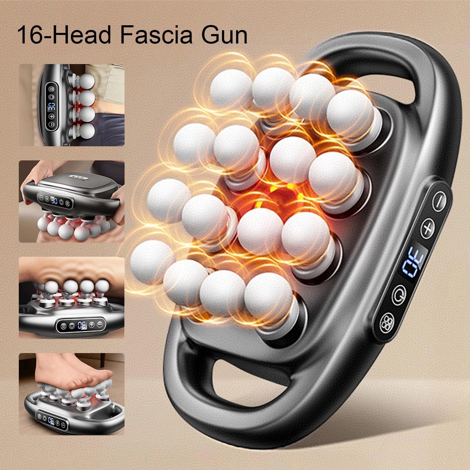 16-Head Fascia High-Frequency Body Massage