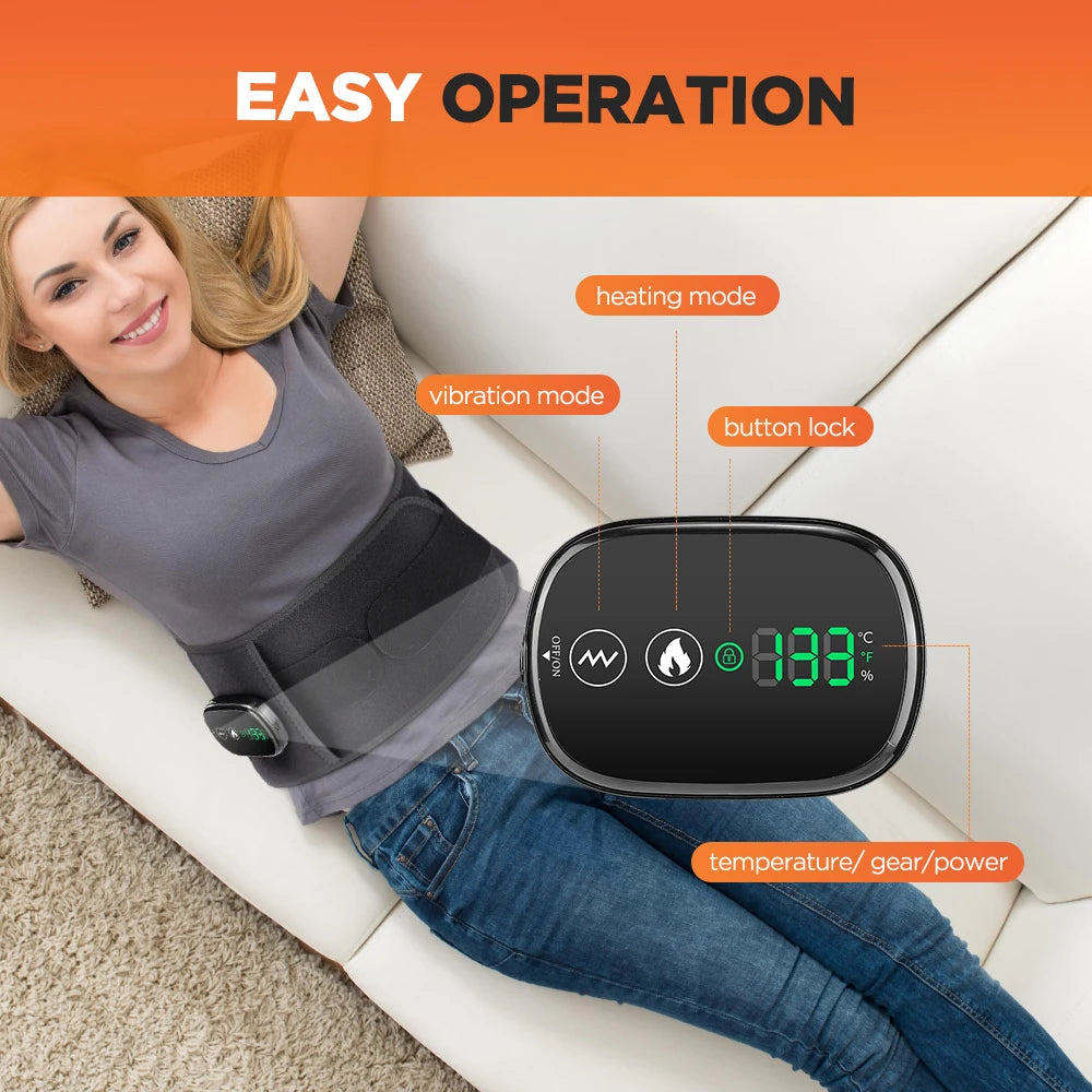 Cordless Heated Waist Massager With Vibration