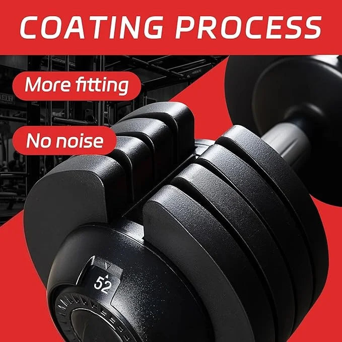 Adjustable Dumbbells Set Of 2 52 lbs