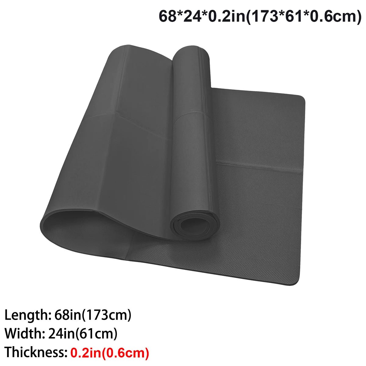 Foldable Yoga Exercise Mat 3mm/4mm/6mm Thicknesses