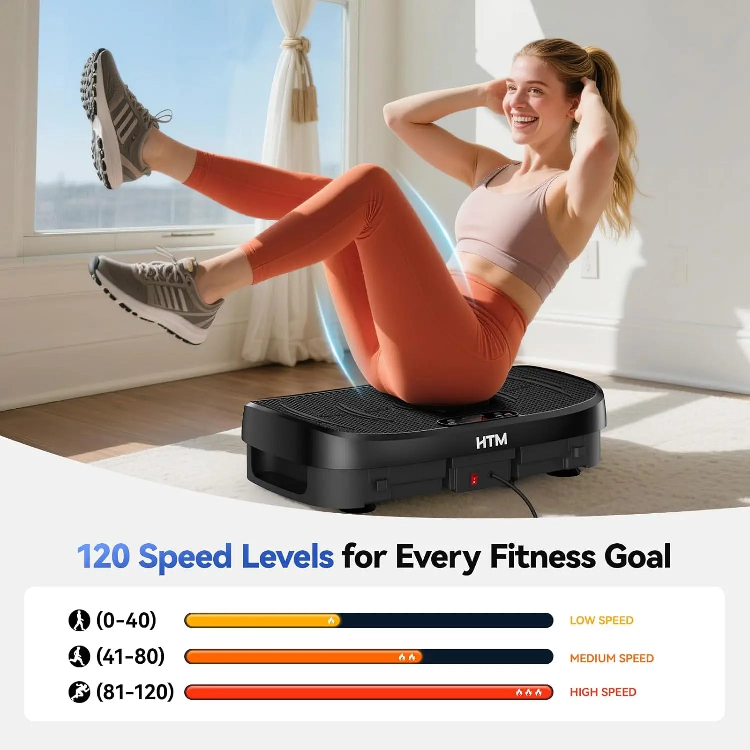 Vibration Plate Fat Burning Fitness Lymphatic Drainage