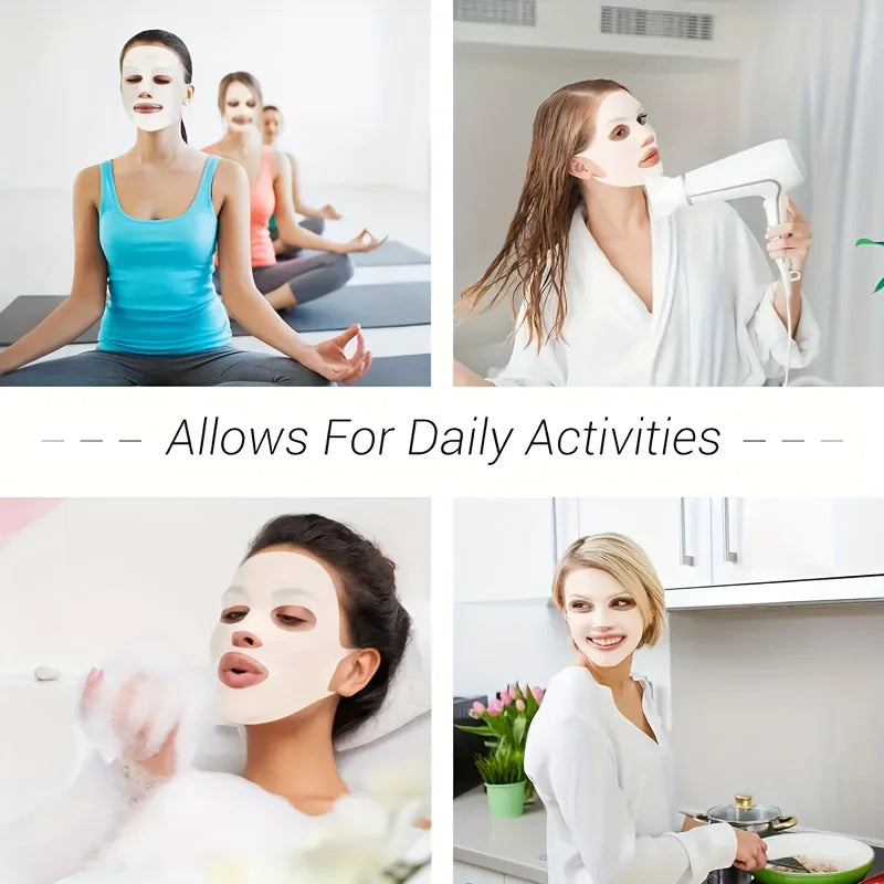 1PC Silicone Facial Mask  Moisturizing-Reusable