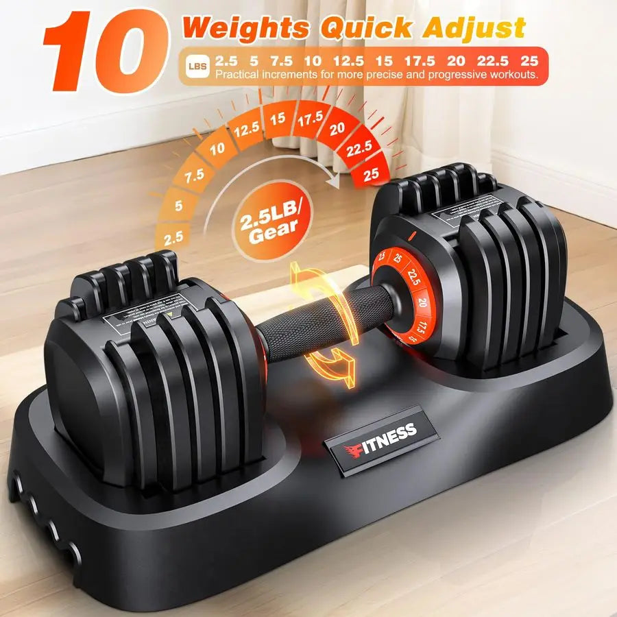 Adjustable Dumbbell Set Of 2