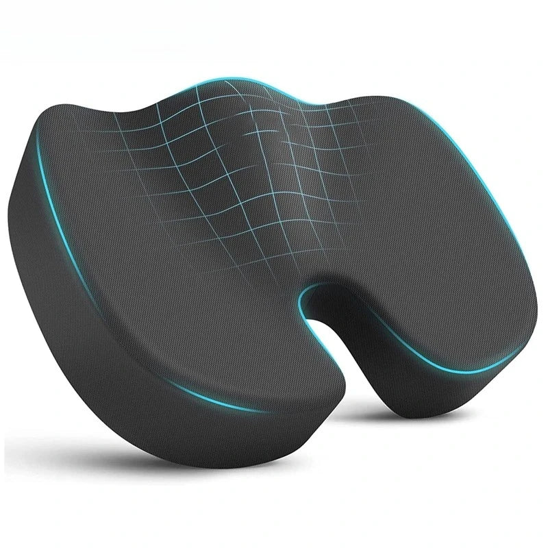 Memory Foam Seat Cushion  Back Pain Relief