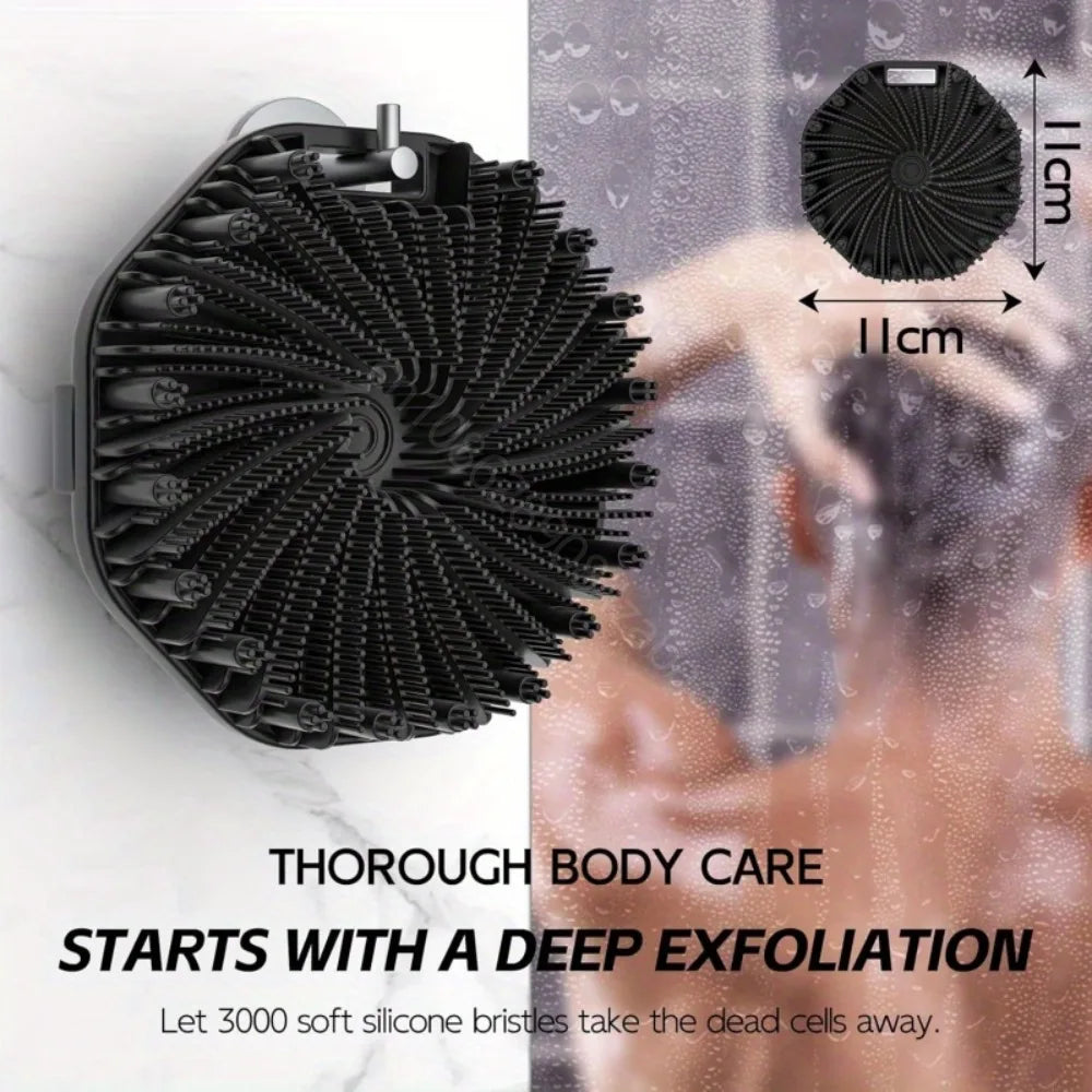 Soft Silicone Shower Bath Sponge With Handle