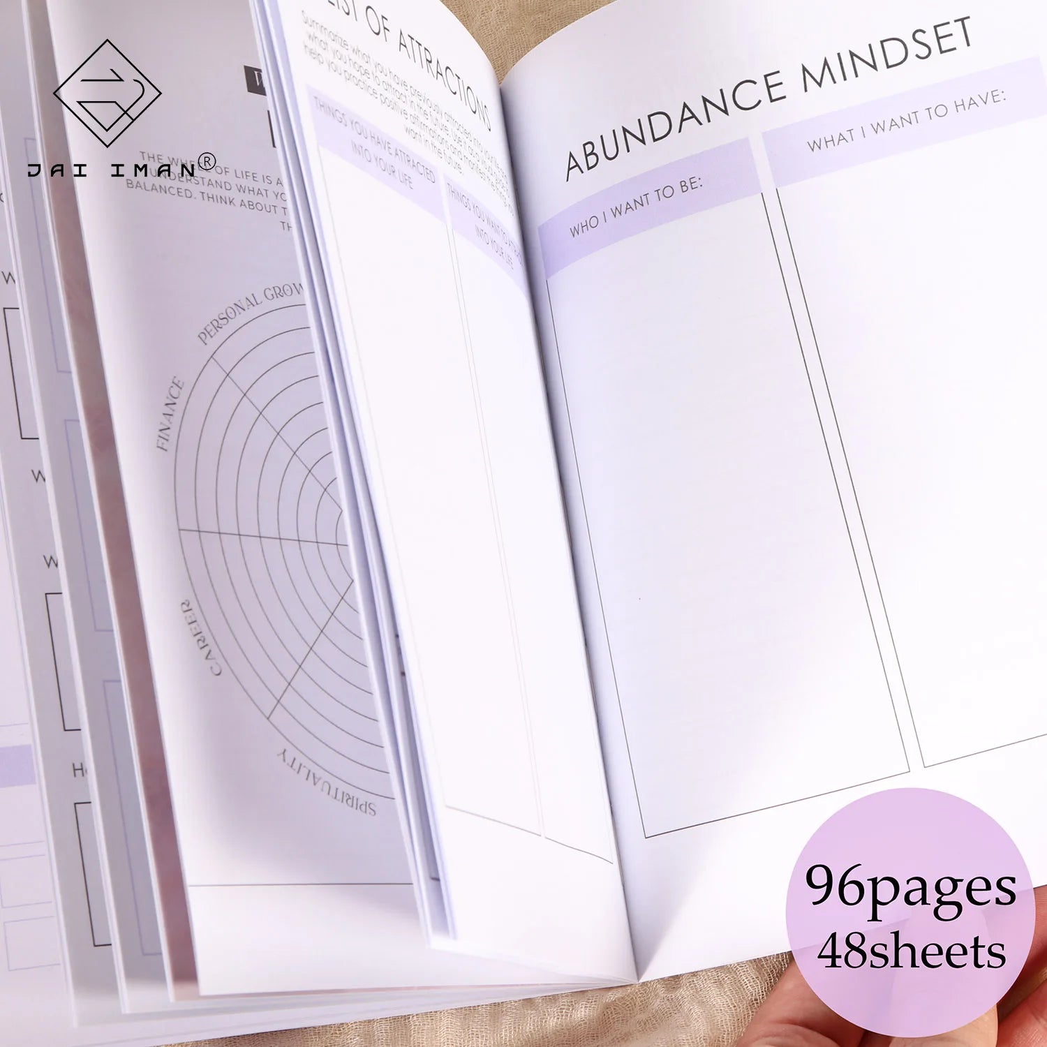 96 pages Journal Perfect for Affirmation Guides