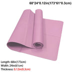 Foldable Yoga Exercise Mat 3mm/4mm/6mm Thicknesses