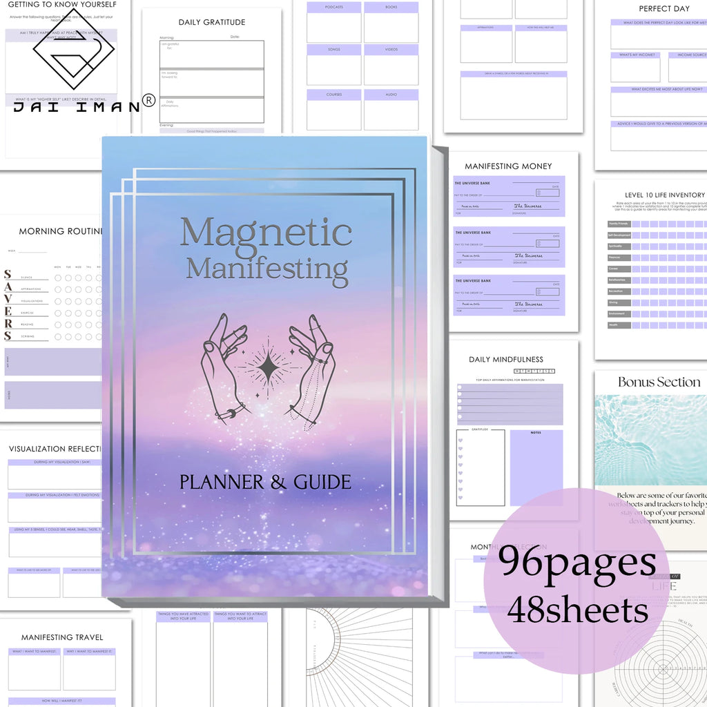96 pages Journal Perfect for Affirmation Guides