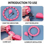 Weighted Fitness Hoop Adjustable With Detachable Knots