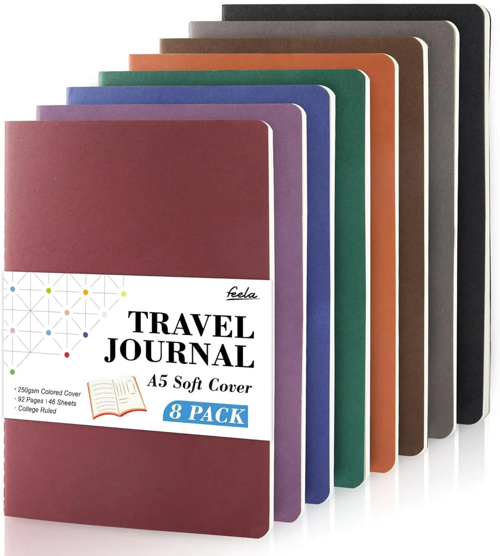 8-Pack Soft Cover Journal Bulk