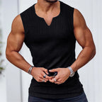 Men V-neck Sleeveless Tank
