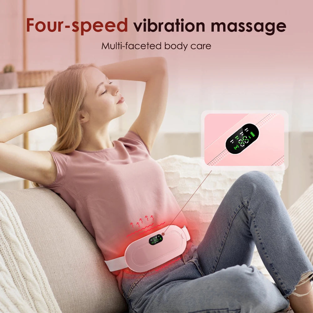 Cramp Massager Vibrating Heating Abdominal Belt