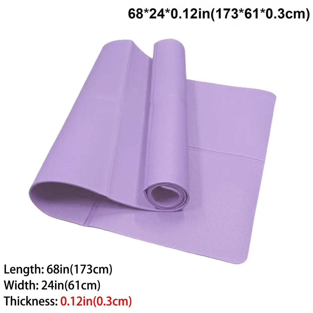 Foldable Yoga Exercise Mat 3mm/4mm/6mm Thicknesses