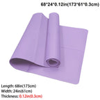 Foldable Yoga Exercise Mat 3mm/4mm/6mm Thicknesses