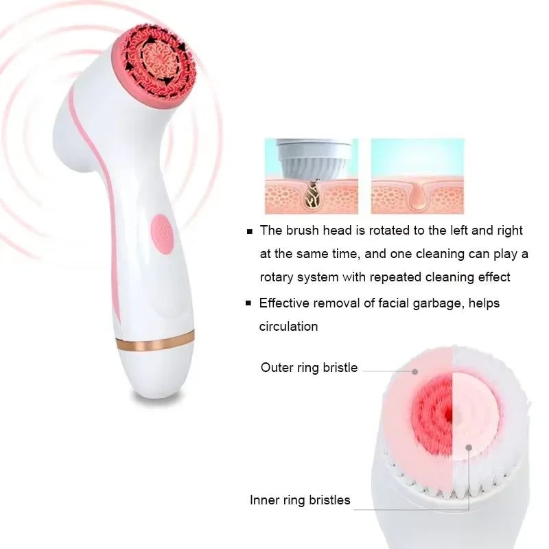 3 In 1 Rotating Deep Cleansing Brush