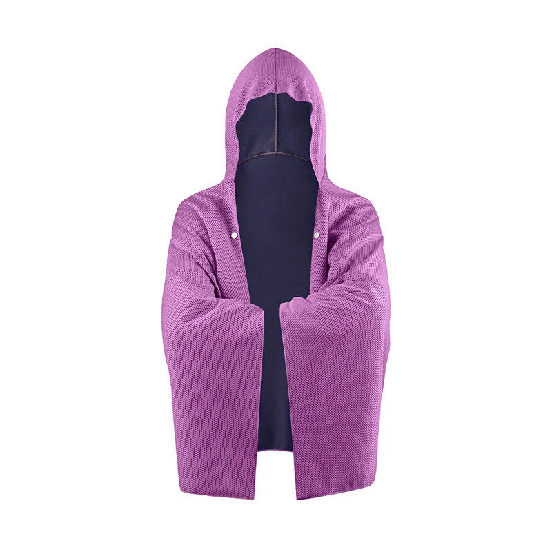 Cooling Hooded Poncho Super Absorbent