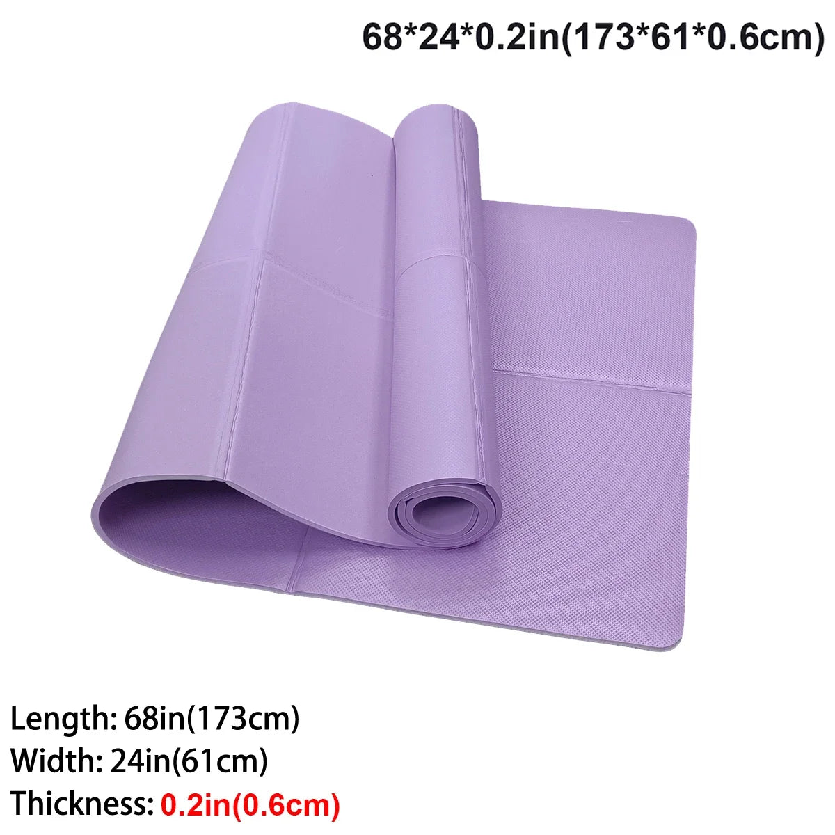Foldable Yoga Exercise Mat 3mm/4mm/6mm Thicknesses