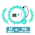 Weighted Fitness Hoop Adjustable With Detachable Knots