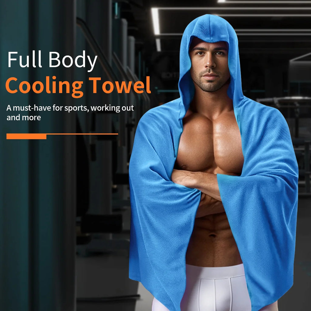 Cooling Hooded Poncho Super Absorbent