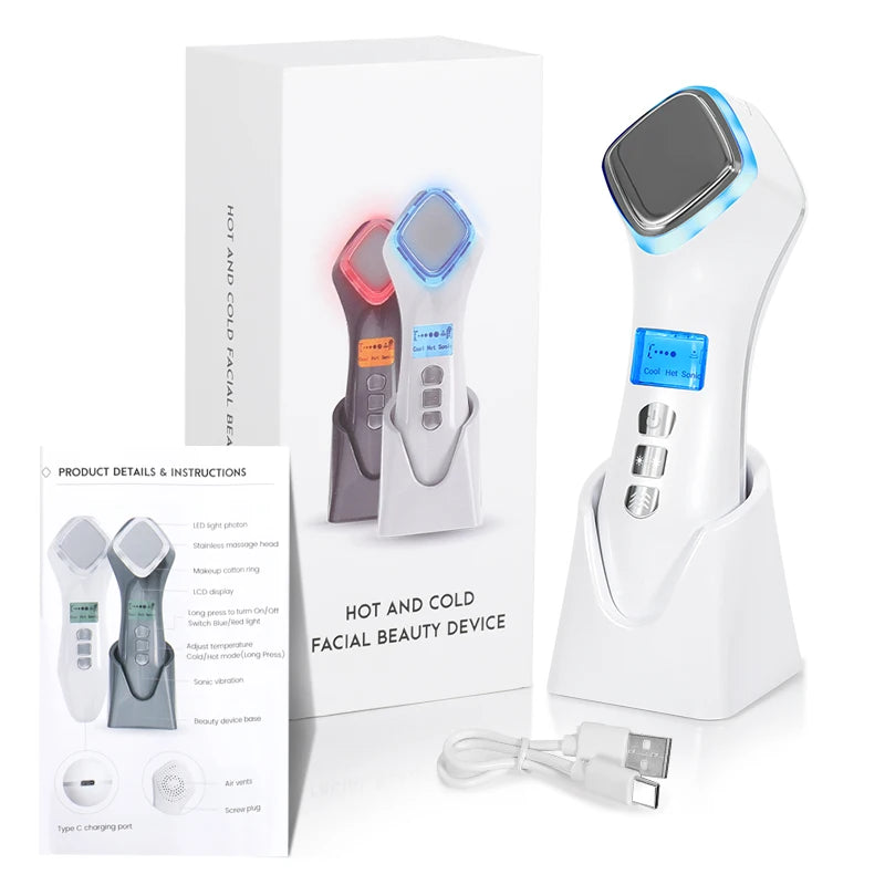 Hot, Cold Face Device Red Blue Light