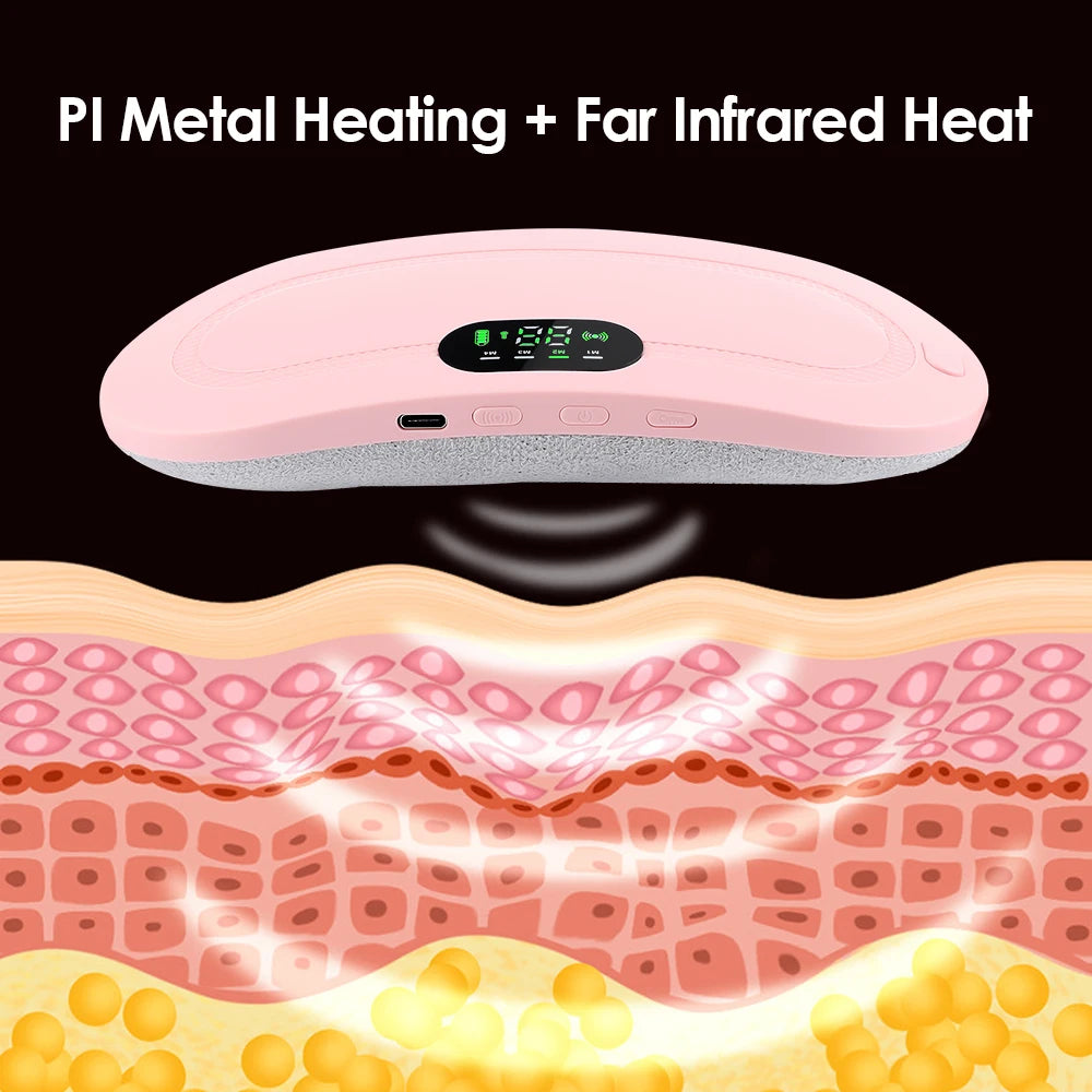 Cramp Massager Vibrating Heating Abdominal Belt