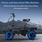 LELEKUAI 500W Adult, 14 Inch Electric Bike,
