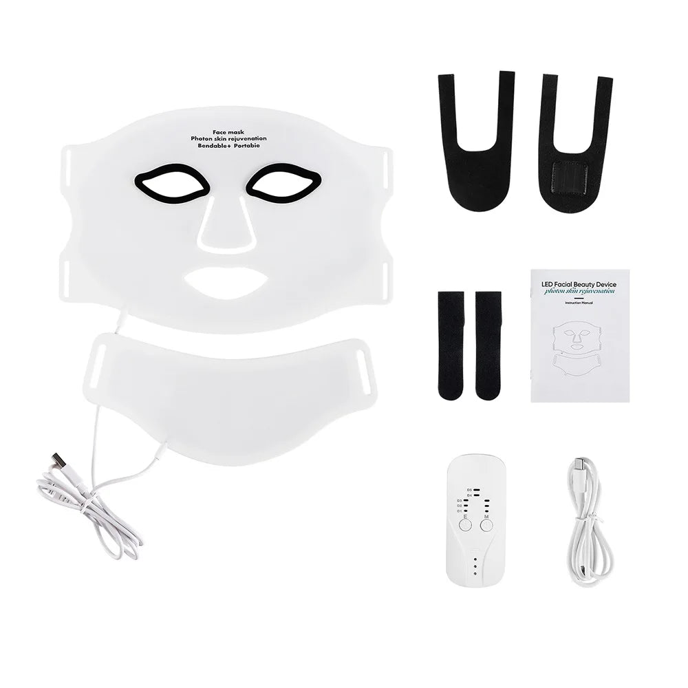 LED Face Mask With Neck 7 Colors