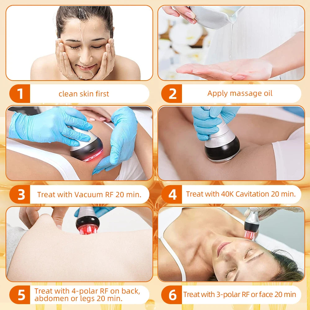 4 in 1 Cavitation Machine 40k Ultrasonic