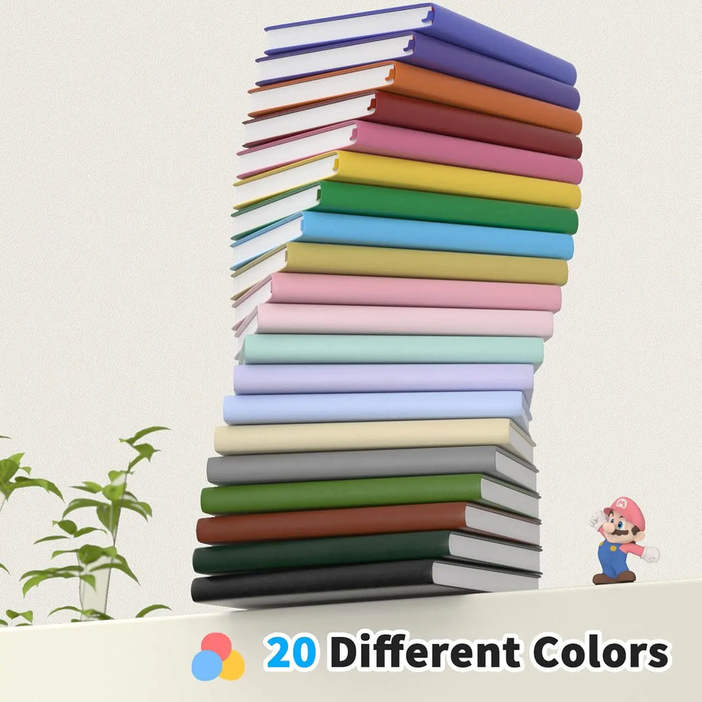 4-Pack A5 Lined Journal Notebook, 180 Pages