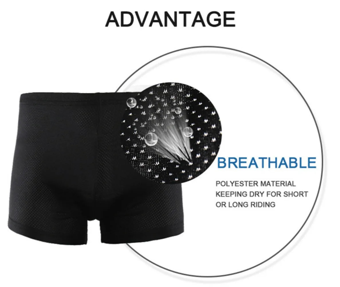 Gel Men's Women's Breathable Cycling Under Shorts