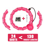 Weighted Fitness Hoop Adjustable With Detachable Knots