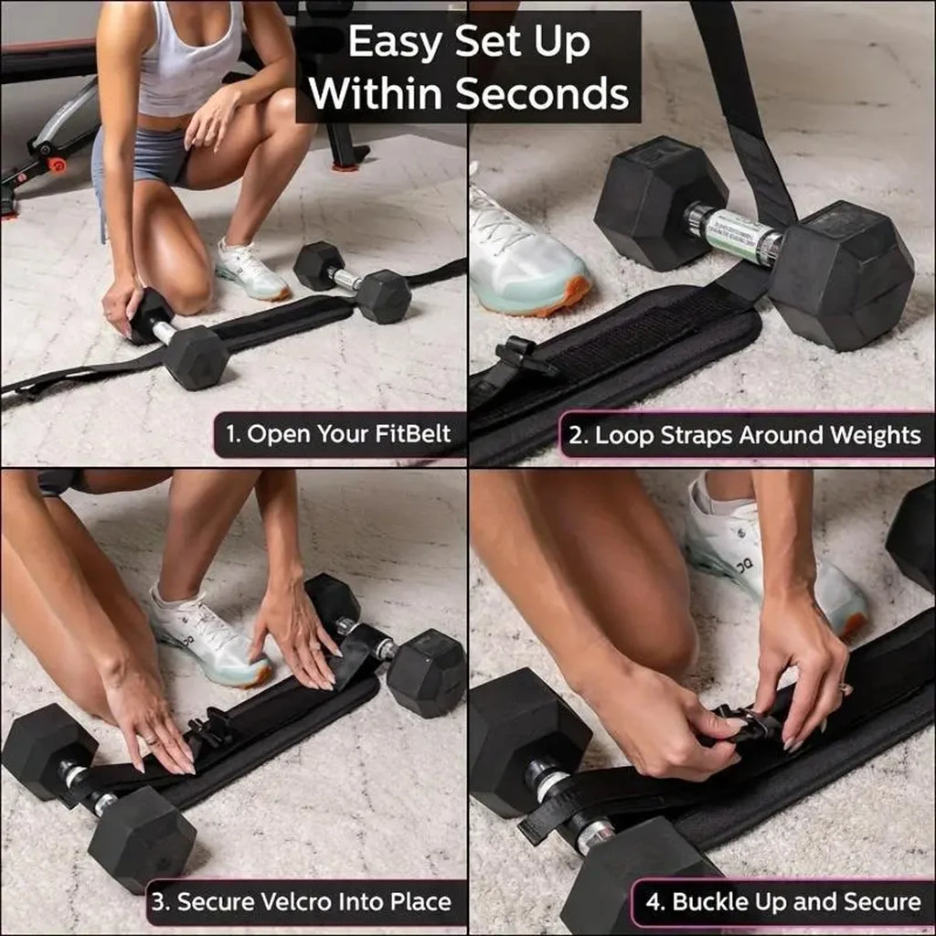 Adjustable Weighted Waist Belt, Hip Shaping
