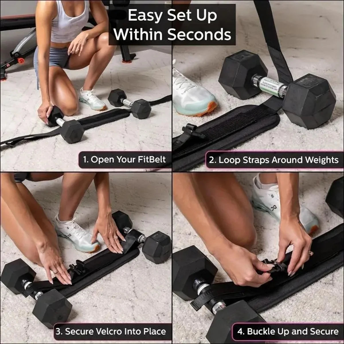 Adjustable Weighted Waist Belt, Hip Shaping