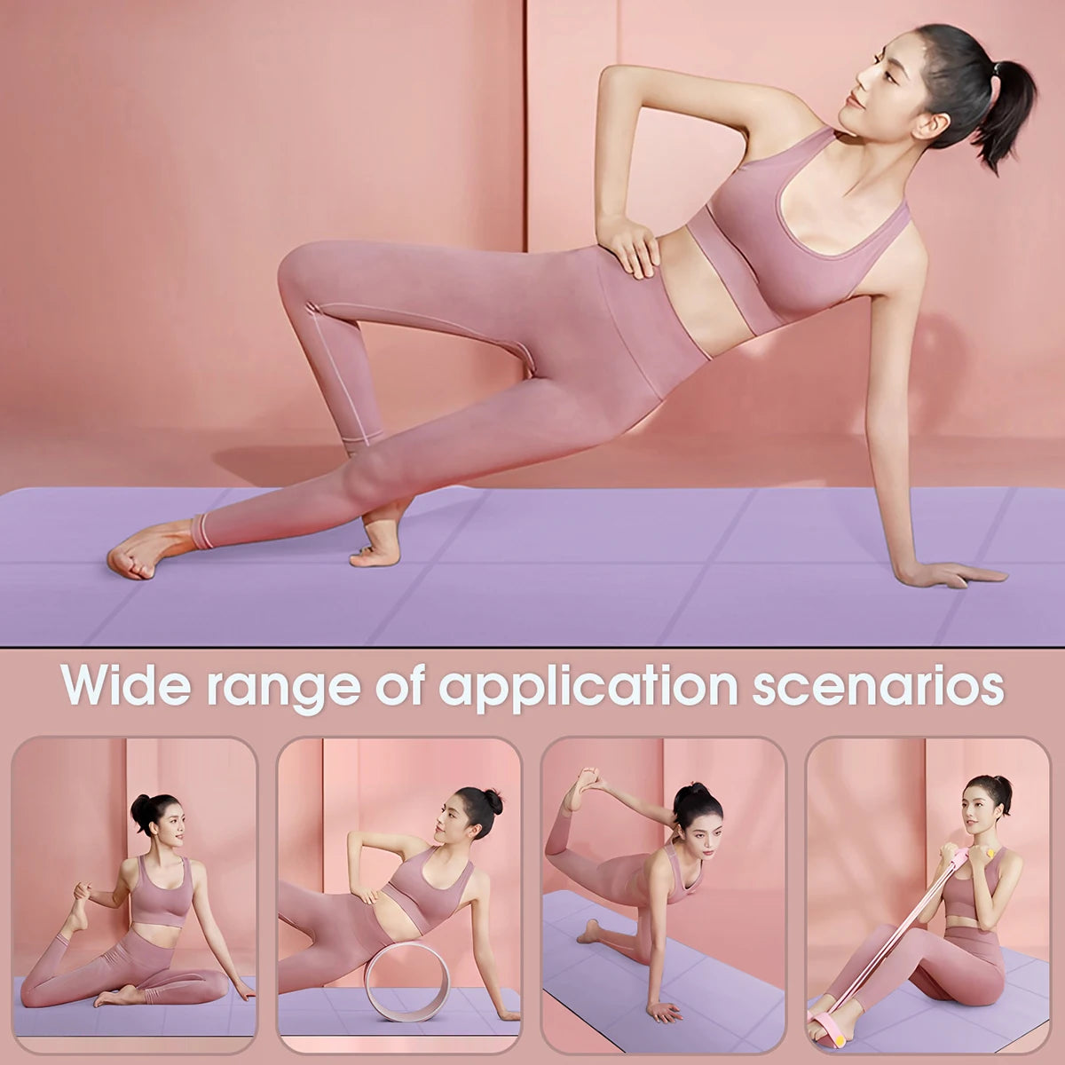 Foldable Yoga Exercise Mat 3mm/4mm/6mm Thicknesses