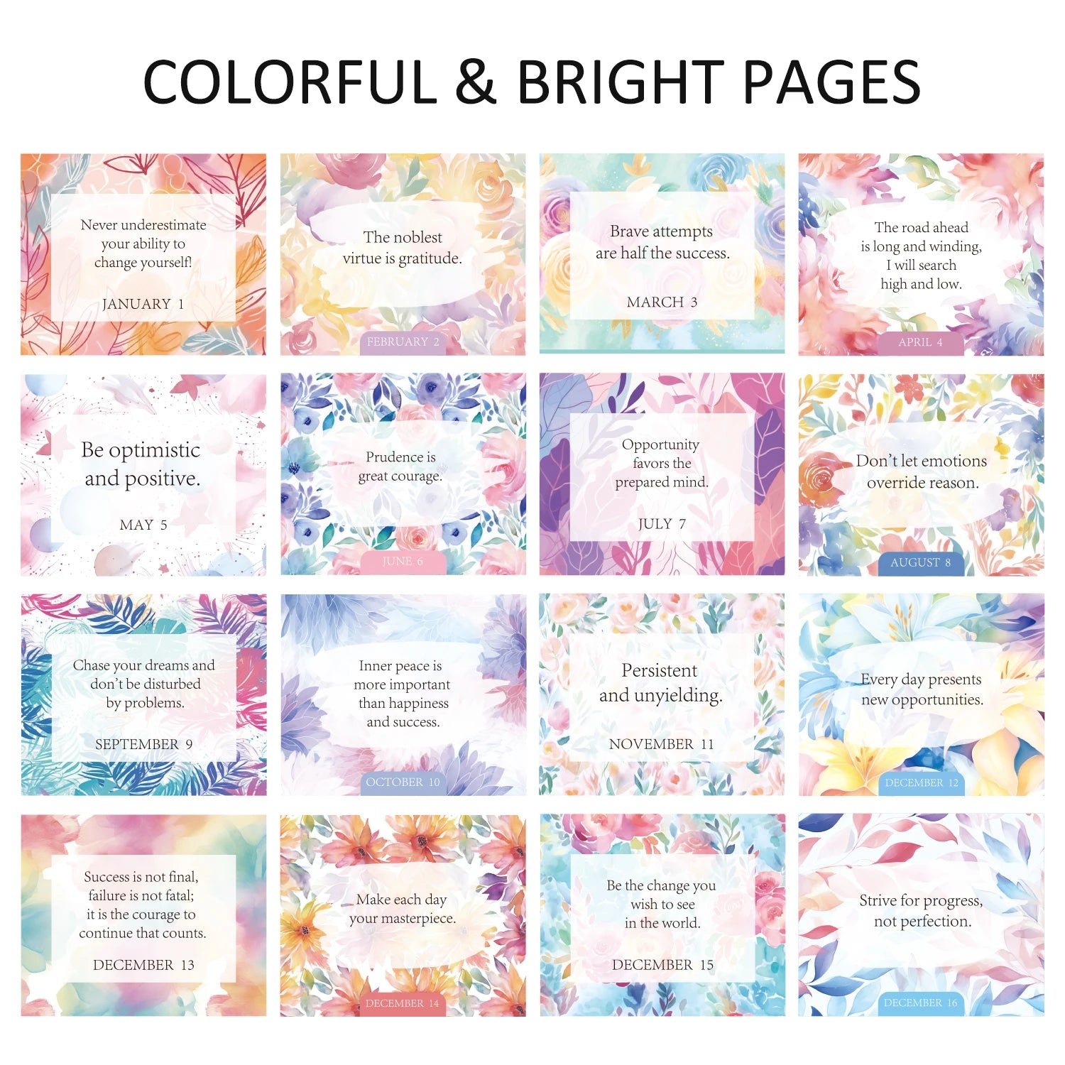 2026 Motivational Daily Flip Calendar Inspirational Quotes
