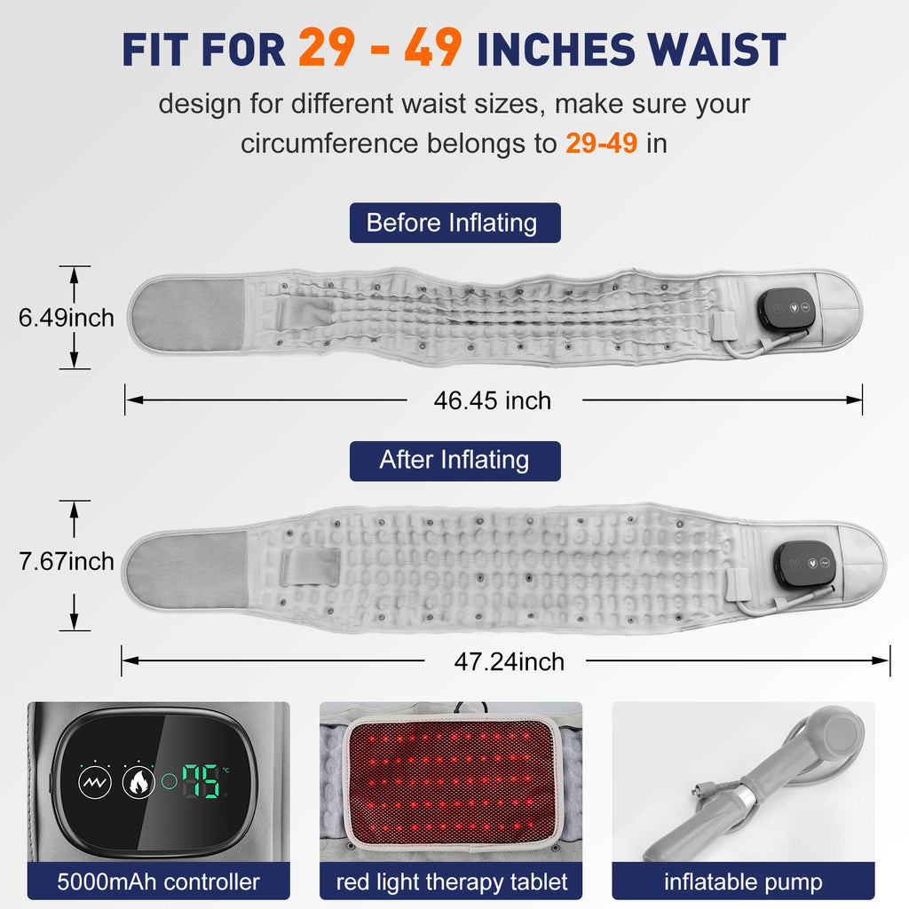 Cordless Heated Waist Massager With Vibration