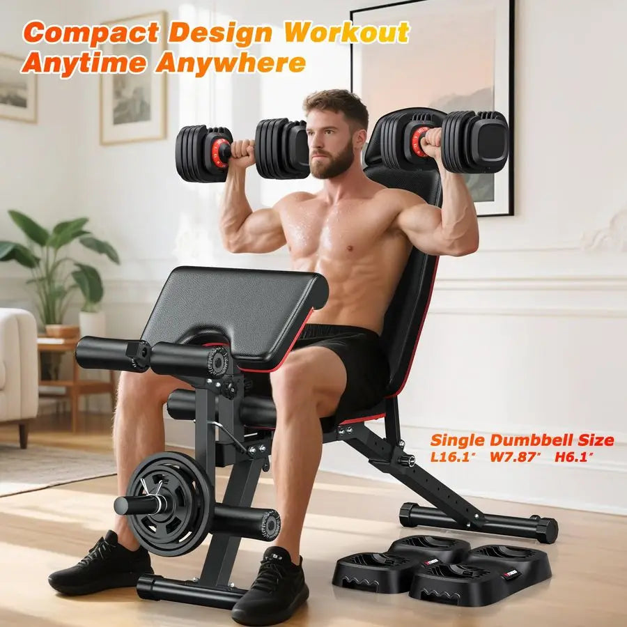 Adjustable Dumbbell Set Of 2
