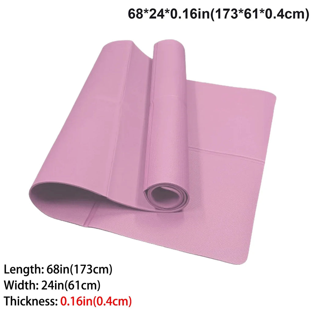 Foldable Yoga Exercise Mat 3mm/4mm/6mm Thicknesses